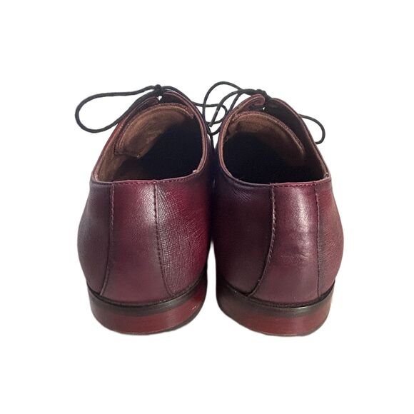 Florsheim Dress Shoes Mens Size 11 Burgundy Leather Textured Cap Toe Oxford main image 9
